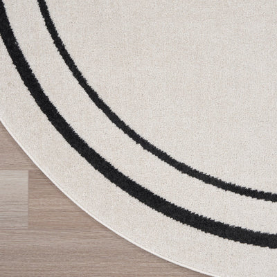 product image for Nourison Home Nourison Essentials Ivory Black Contemporary Rug By Nourison Nsn 099446148162 11 65