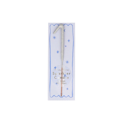 product image for mini silver sparkler number candle by meri meri mm 175627 2 87
