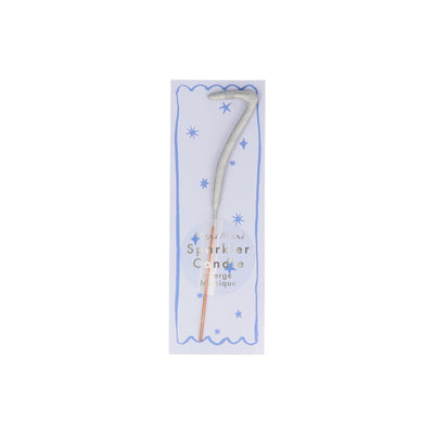 product image for mini silver sparkler number candle by meri meri mm 175627 8 94