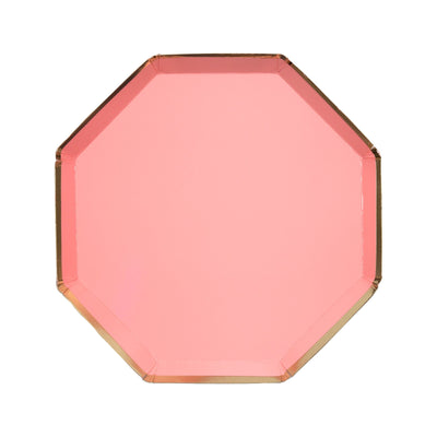 product image of neon coral partyware by meri meri mm 181495 1 518