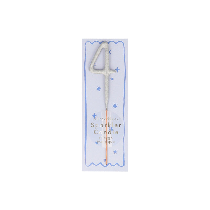 media image for mini silver sparkler number candle by meri meri mm 175627 5 270