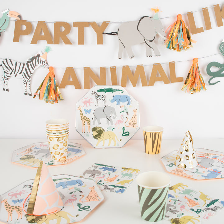 media image for safari partyware by meri meri mm 202344 1 210