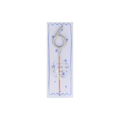 product image for mini silver sparkler number candle by meri meri mm 175627 7 88
