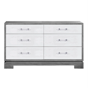 6 drawer chest with acrylic nickel hardware in various colors 2
