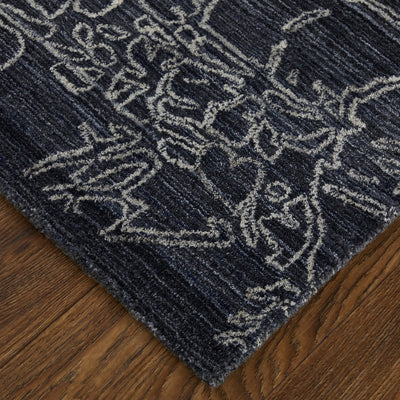 product image for archor abstract contemporary hand tufted navy ivory rug by bd fine wtnr8891nvyivyh00 5 26