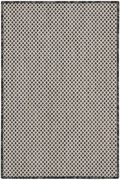 product image of courtyard ivory charcoal rug by nourison 99446841827 redo 1 520