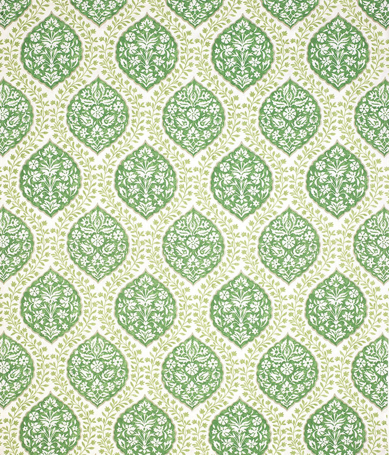 media image for Sample Les Rêves Marguerite Green/Ivory Fabric 241