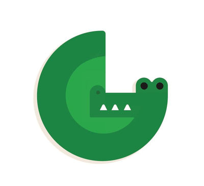 product image of wood graphic animal letters g by djeco 1 56