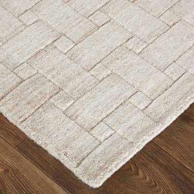 product image for Tatem Hand Woven Linear Beige Rug 4 67