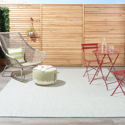 product image for courtyard ivory aqua rug by nourison 99446841636 redo 6 82