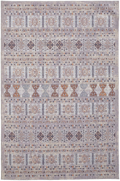 product image of Edwardo Tribal Orange/Gray Rug 1 596