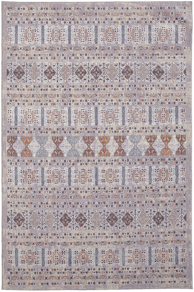 media image for Edwardo Tribal Orange/Gray Rug 1 260