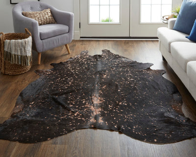 product image for briona rustic cowhide rug copper rug by bd fine ellraindcop000q02 7 17