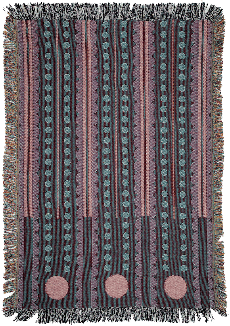 media image for Olive & Cranberry Woven Blanket 263