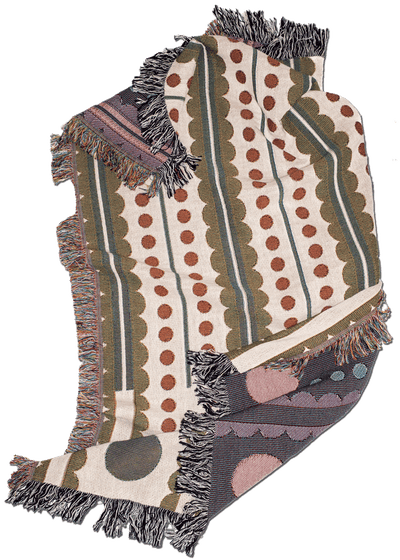 product image for Olive & Cranberry Woven Blanket 53