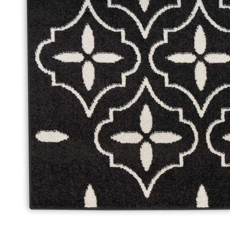 media image for Nourison Essentials Indoor Outdoor Black Ivory Moroccan Rug By Nourison Nsn 099446940674 3 264