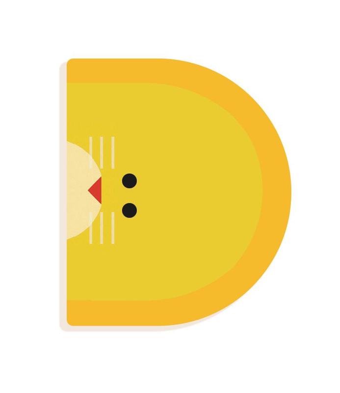 media image for wood graphic animal letters d by djeco 1 220