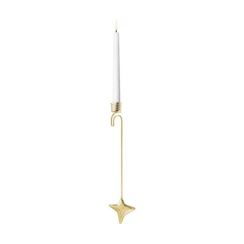media image for candle holder four point star gold 1 284