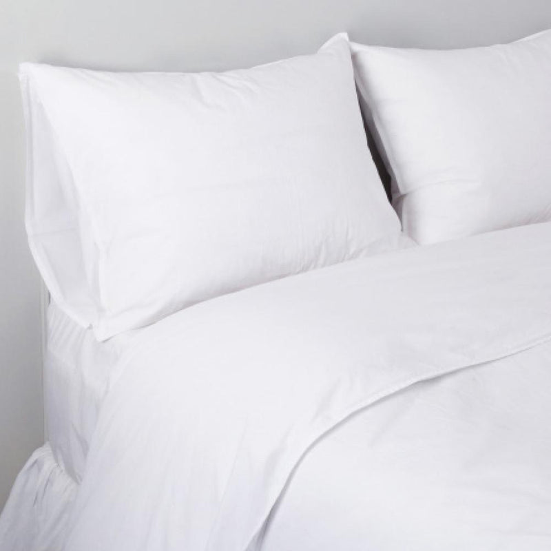 media image for Parker Cotton Percale Duvet Set in White design by Pom Pom at Home 215