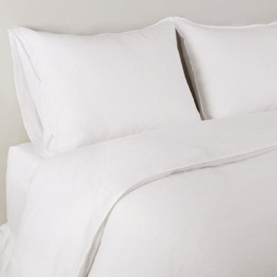 product image for Parker Linen Duvet Set in White design by Pom Pom at Home 35