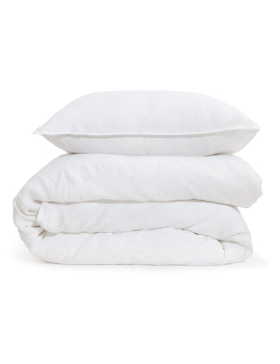 product image for Parker Linen Duvet Set in White 68