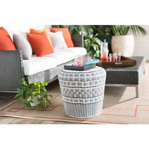 media image for Parkdale Indoor/Outdoor Metal Garden Stool in Various Colors Roomscene Image 26