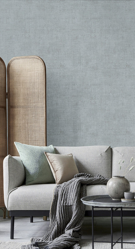 media image for Italian Style Plain Texture Wallpaper in Blue 279