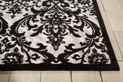 product image for damask black white rug by nourison 99446341372 redo 2 63