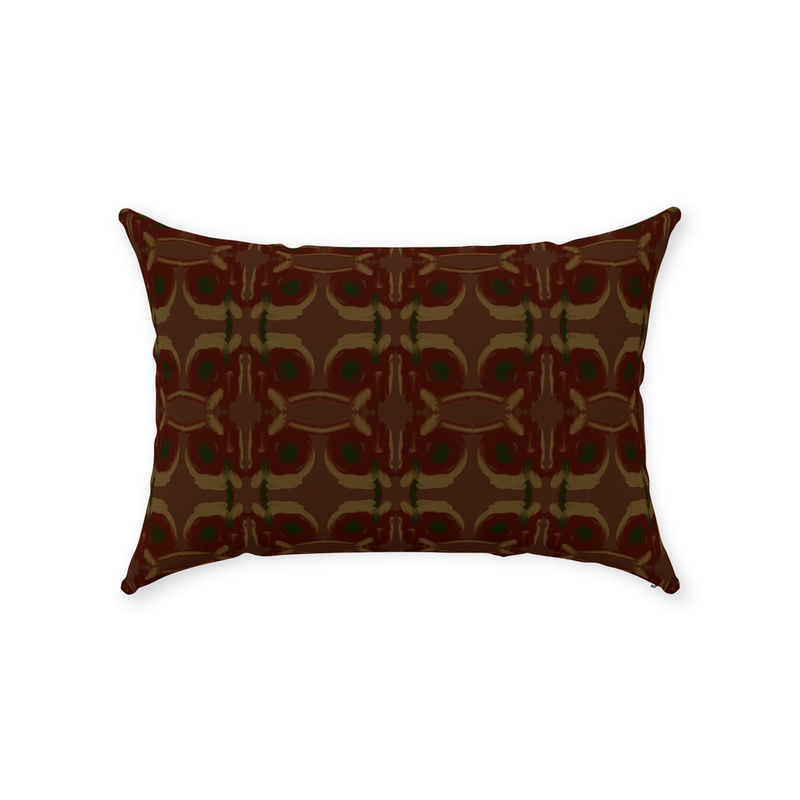 media image for Mahogany Ticking Throw Pillow 28