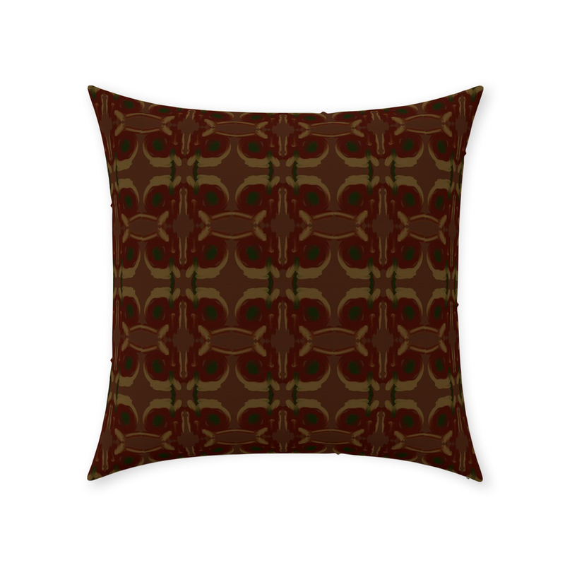 media image for Mahogany Ticking Throw Pillow 263