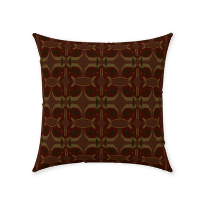 product image for Mahogany Ticking Throw Pillow 3