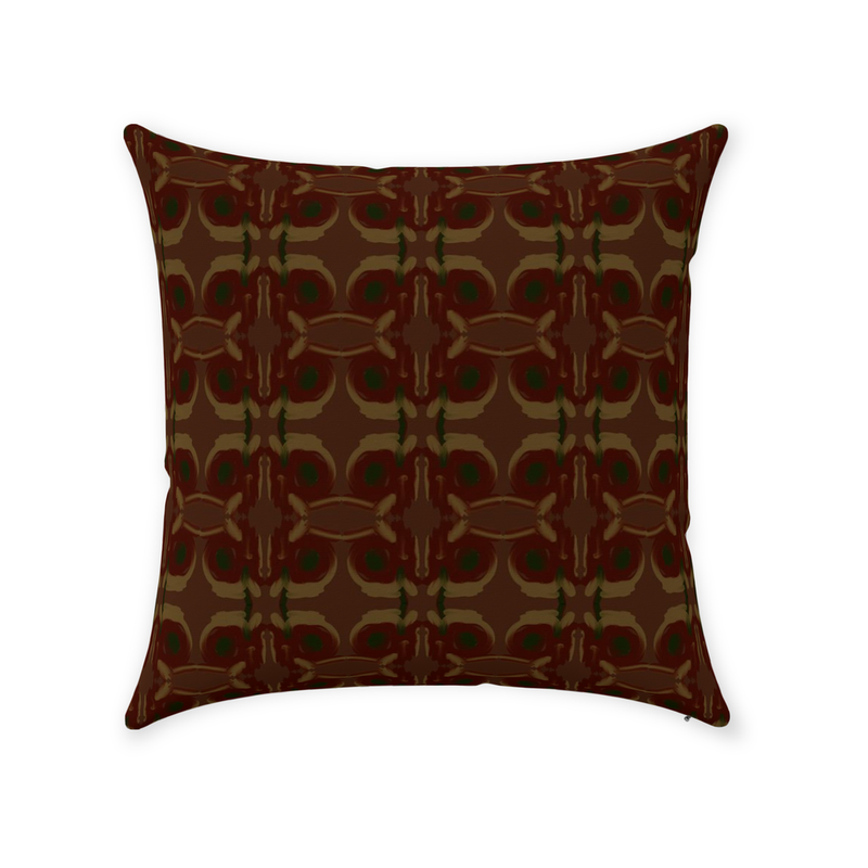 media image for Mahogany Ticking Throw Pillow 241