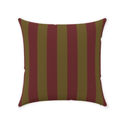 Olive Stripe Throw Pillow