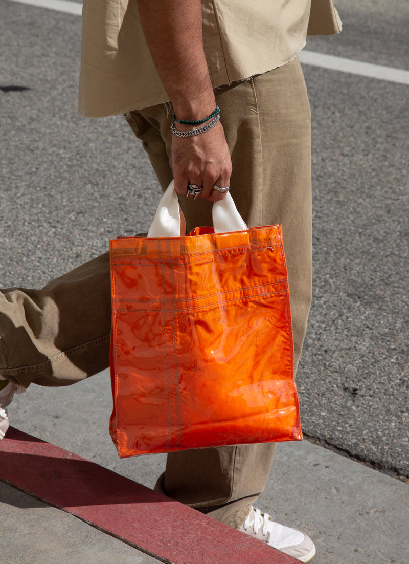 media image for Covered Parachute Document Bag - Orange 253