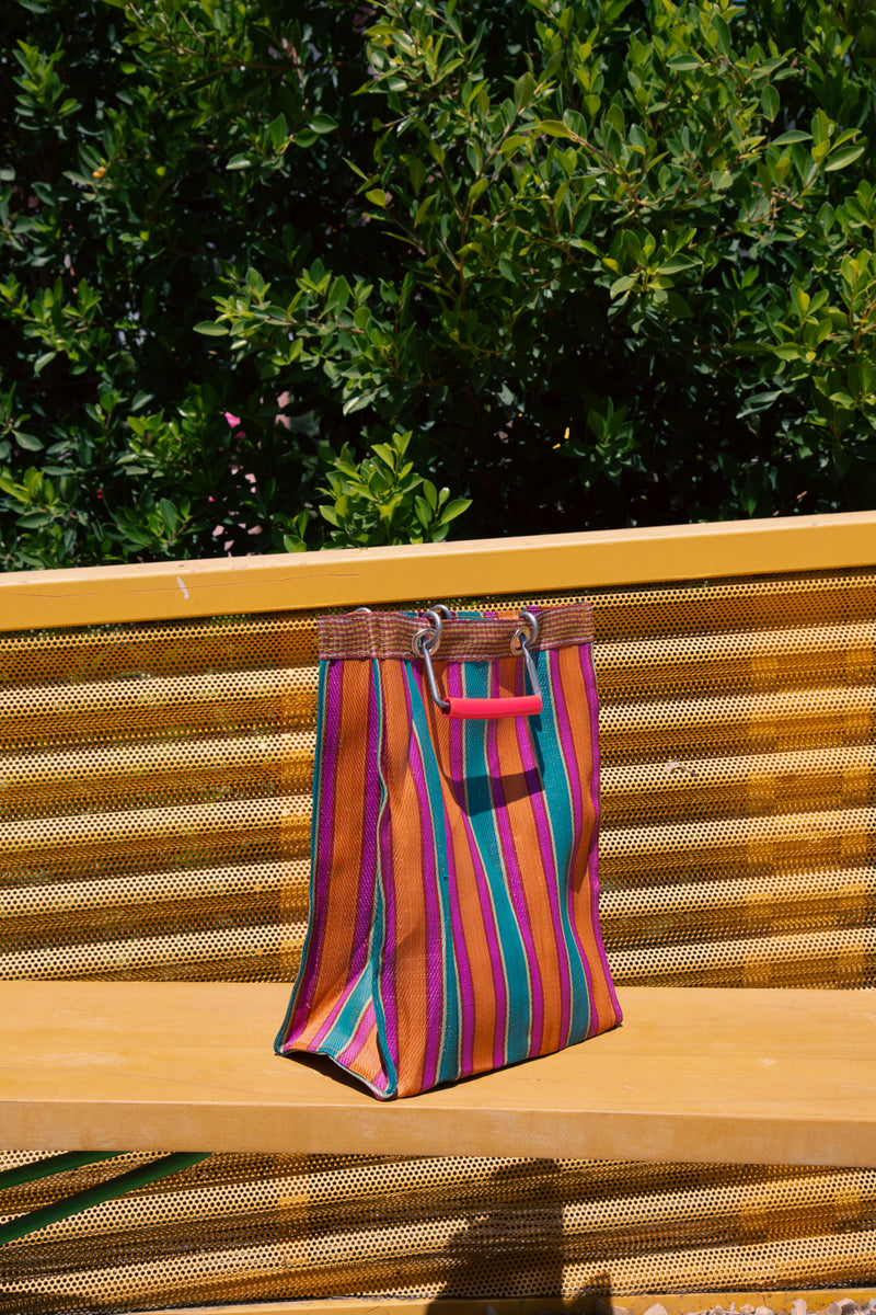 media image for Recycled Plastic Stripe Bag - Rectangle D15 275
