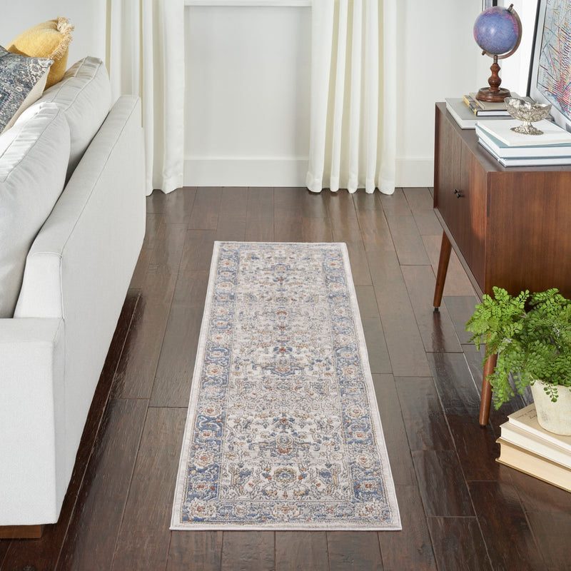 media image for Nicole Curtis Series 4 Cream Blue Vintage Rug By Nicole Curtis Nsn 099446163400 10 216