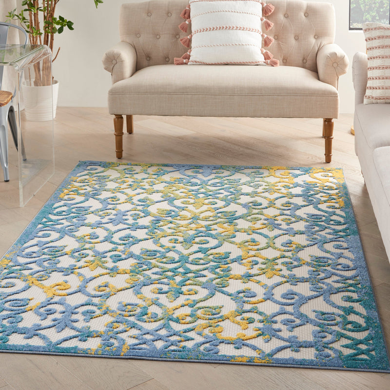 media image for aloha ivory blue rug by nourison 99446829740 redo 5 250