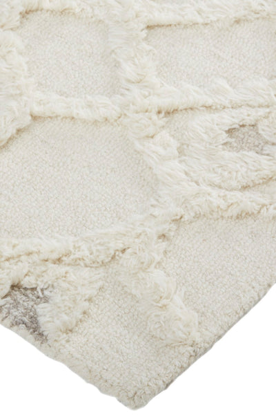 product image for Elika Hand-Tufted Geometric Ivory/Taupe/Tan Rug 4 99