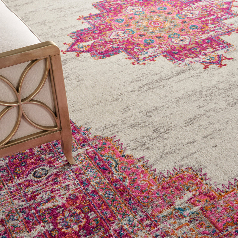 media image for passion ivory fushia rug by nourison 99446388094 redo 7 223