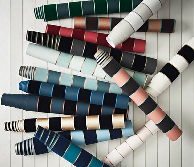 product image for Regency Stripe Flocked Wallpaper 33