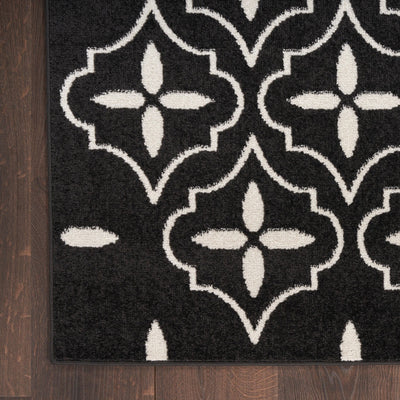 product image for Nourison Essentials Indoor Outdoor Black Ivory Moroccan Rug By Nourison Nsn 099446940674 4 95