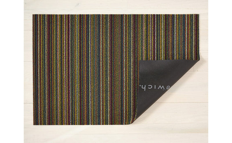 media image for Skinny Stripe Shag Mats in Various Colors & Sizes 221