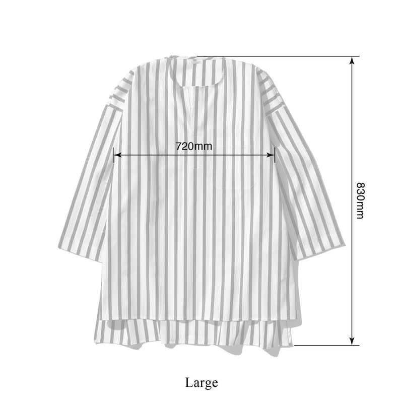 media image for Cotton Stripe Shirt Crew Neck 9 248