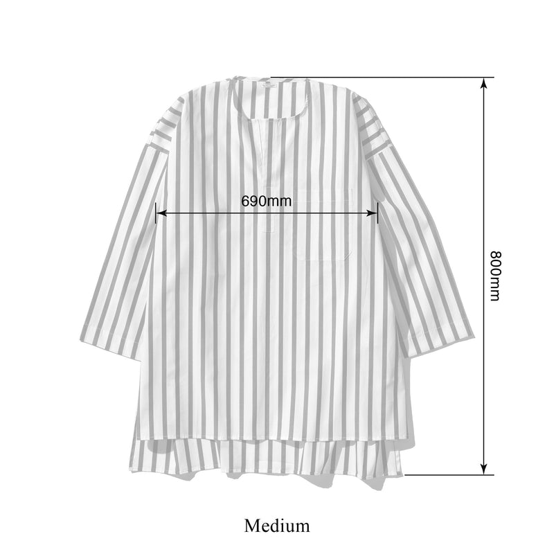 media image for Cotton Stripe Shirt Crew Neck 8 291