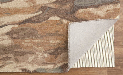 product image for Nakita Hand-Tufted Watercolor Biscuit Tan/Morel Brown Rug 5 75