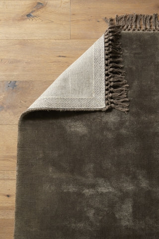 media image for noble warm grey carpet with fringe 2 236