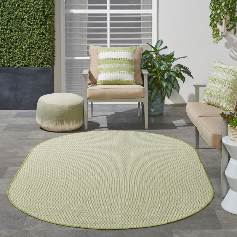 media image for Nourison Home Courtyard Ivory Green Modern Rug By Nourison Nsn 099446162403 25 296