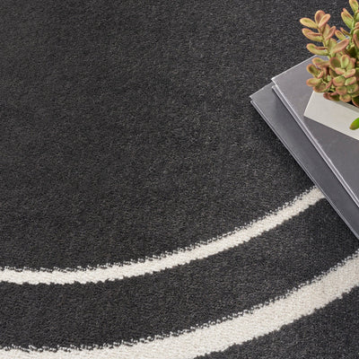 product image for Nourison Home Nourison Essentials Black Ivory Contemporary Rug By Nourison Nsn 099446136633 20 10