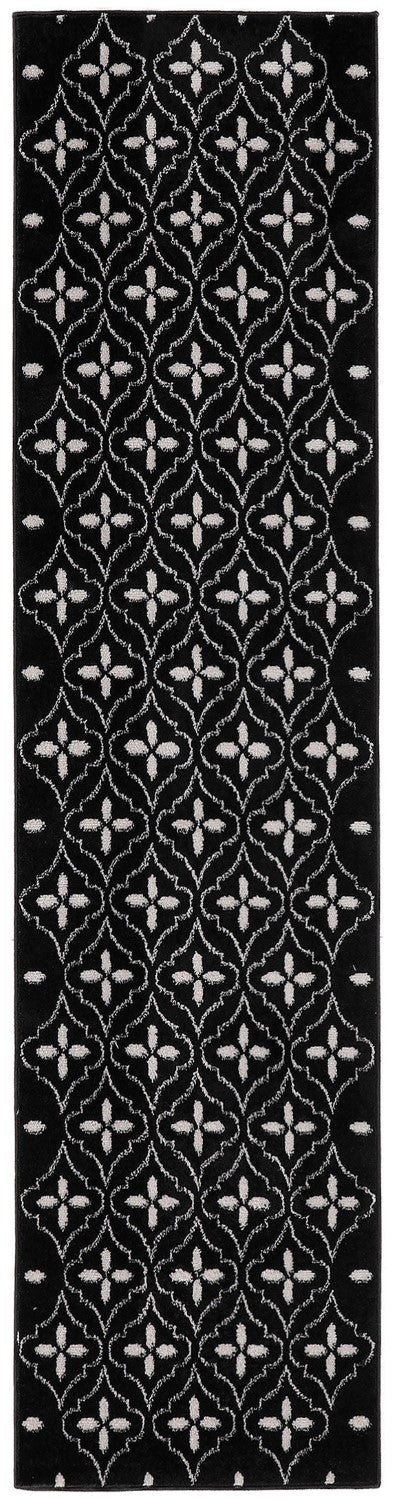 product image for Nourison Essentials Indoor Outdoor Black Ivory Moroccan Rug By Nourison Nsn 099446940674 2 2