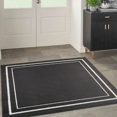 product image for Nourison Home Nourison Essentials Black Ivory Contemporary Rug By Nourison Nsn 099446136633 18 10